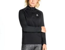 Odlo - Ceramiwarm Half-Zip Long-Sleeve Midlayer Top - Laufshirt -Shirts Aktivkleider Geschaft 313241 15000 46474 2