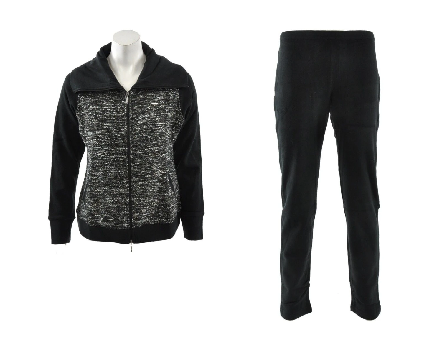 Australian - W Sweat Track Suit - Schwarzgrauer Trainingsanzug 3 Australian - W Sweat Track Suit - Schwarzgrauer Trainingsanzug