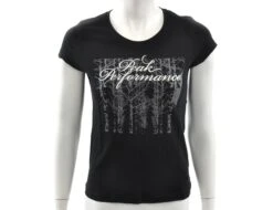 Shirts Aktivkleider Geschaft 8 Peak Performance - Wmns Graphic Tee - Schwarzes Damenshirt
