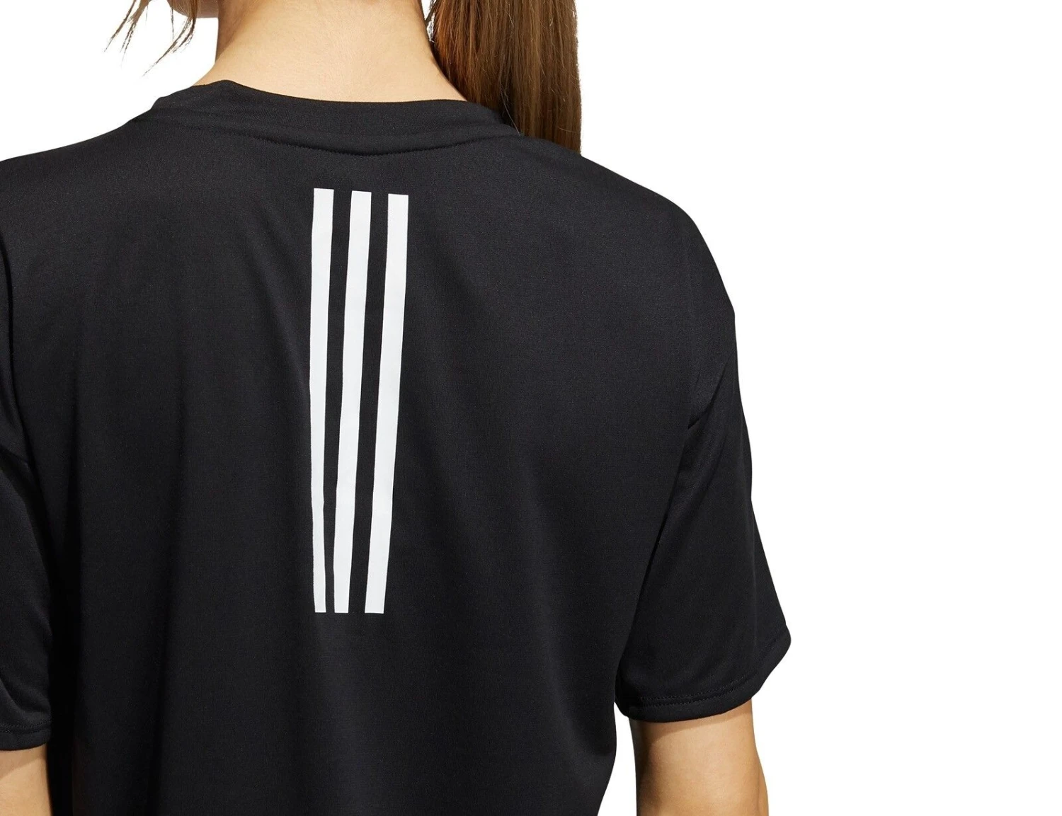 Adidas - Training 3S AEROREADY Tee - Schwarzes Damen Sportshirt 6 Adidas - Training 3S AEROREADY Tee - Schwarzes Damen Sportshirt – Bild 4