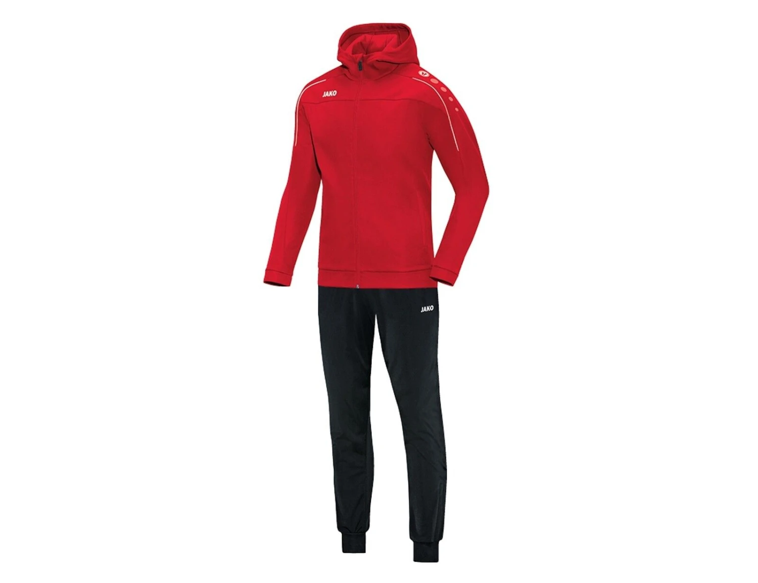 Jako - Hooded Tracksuit Classico Woman - Trainingsanzug Polyester Classico Mit Kapuze 3 Jako - Hooded Tracksuit Classico Woman - Trainingsanzug Polyester Classico Mit Kapuze