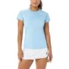 Asics - Court Women Piping SS - Blue Sport Shirt Ladies 1 Asics - Court Women Piping SS - Blue Sport Shirt Ladies -Shirts Aktivkleider Geschaft asics 2042a157 406