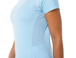 Asics - Court Women Piping SS - Blue Sport Shirt Ladies -Shirts Aktivkleider Geschaft asics 2042a157 406d