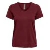 Only Play - Nasha V-neck Training Top - Sportshirt -Shirts Aktivkleider Geschaft only play 15236637 sun dried tomato
